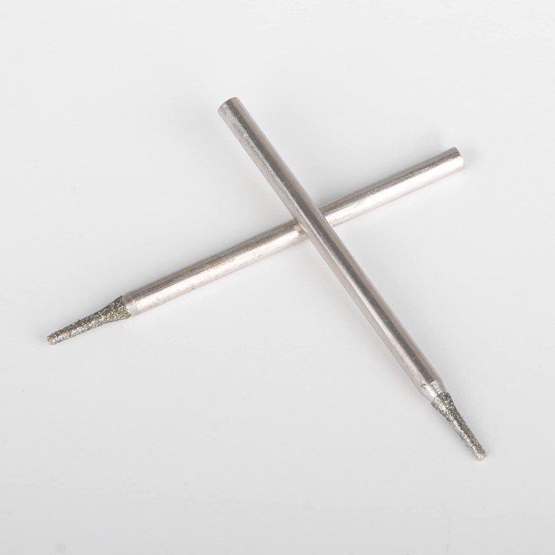 BQLZR 1mm Silver Gemstones Diamond Burrs Engraving Drill Bits Jewelry
