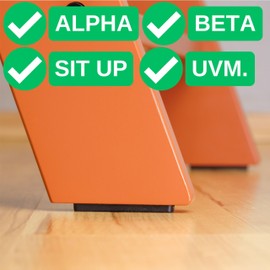 High Chair Leg Sliders 8 Pack Compatible with Hauck Alpha, Hauck Beta, Roba Sit Up, 33mm Hole Spacing, Black Plastic Chair Leg Protectors Kids High Chair, Chair Leg Socks Baby Chair