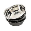 Zopnny Set of 4 Stainless Steel Mixing Bowl, Metal Deep