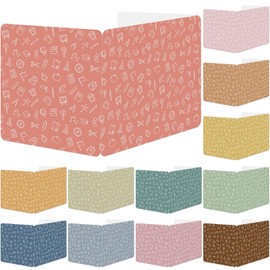 gisgfim 12 Pack Privacy Shields for Student Desk Colorful Desk Dividers Durable Privacy Folders Testing Dividers Shield Study Boards Panel Partition for Classroom Teacher Back to School Supplies