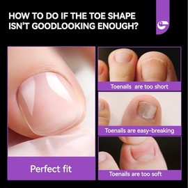 gelike ec 240 Puntas Cuadradas Para Uñas De Los Pies: Uñas De Gel Transparente Y Suave, Ideales Para Amantes Del Bricolaje, Para Salones De Bricolaje 