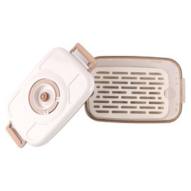 Ieron Vacuum Seal Container Hand Pump Food Saver Accessories Time Compass Manual Air Pump Design For Quick Marinating 1.2L Rectangle