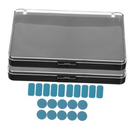 Healvian 2pcs Makeup Palette Portable Empty Eyeshadow Palette Plastic Cosmetics Pan For Storing Blush Highlighter Contour Makeup