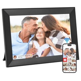 Hesmor Frameo Digital Photo Frame WiFi, 10.1 Inch Frameo Digital Picture Frame, 1280x800 IPS LCD Touch Screen, Auto-Rotat Built in 32GB storage, Share Moments Instantly via Frameo App from Anywhere, Black