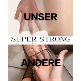 DUCMODA Ultra Wearable Tights Women's 20D Tear-Resistant Fine Tights Silk Smooth High Waist with Reinforced Toe, Pack of 2 skin colour