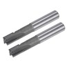 sourcing map Square Nose End Mill, 12mm Cutting Dia Tungsten