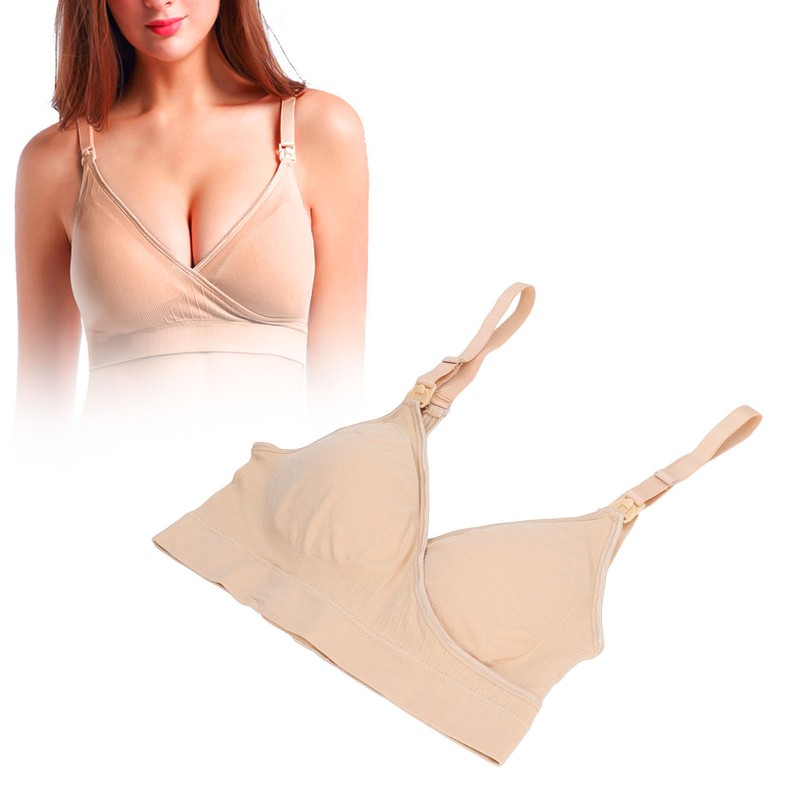 Nursing Bra Front Top Buckle Widened Flanks Four Row Buckle
