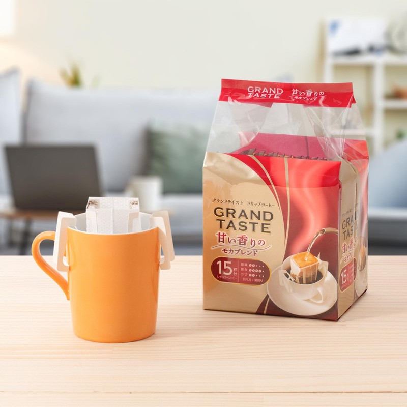 Key Coffee Drip Bag, Grand Taste, Sweet Scented Moka Blend,