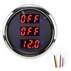 52MM/2in 3‑In‑1 Water Level Meter Sewage Gauge Voltage Instrument 0‑190Ω