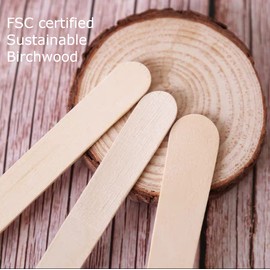 [320 Pack] Disposable Wooden Forks | 6.3" Length, Biodegradable Forks, Compostable Utensils, Eco-Friendly Wood Cutlery by EnvoWise | Alternative to Single Use Plastic Disposable Forks
