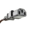 CablesOnline 15ft Flat Plug AC Power Cord, Flat Right-Angle NEMA