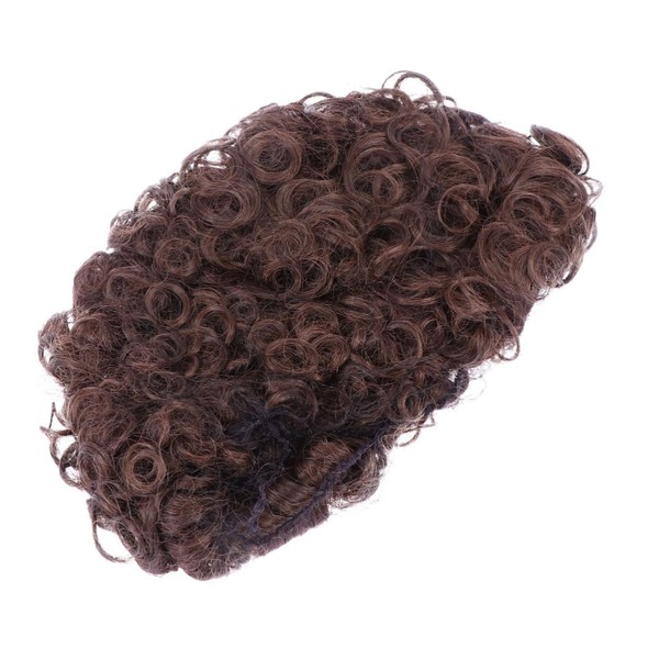 Ipetboom Short Curly Wavy Wig for Women Synthetic Hair Cap