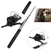 Qingeer Mini Aluminum Pocket Fishing Rod Pole + Reel