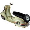 SIL Metal Art Tin Model - Cream SCOOTER Motorbike #53