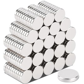 Aenienoe Pack of 220 Magnets 10 x 2 mm Small Magnets Strong Neodymium Magnets Mini Round for Magnetic Board Notice Board Fridge Whiteboard Craft Photos Strong Magnets