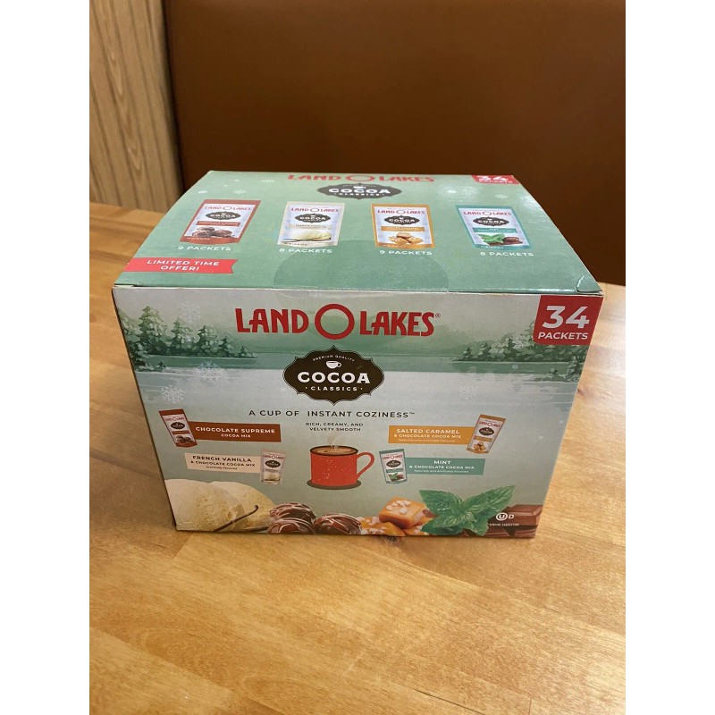 Land O’ Lakes Cocoa Classics Hot Cocoa Mix, Variety Pack