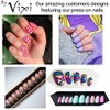 By Vixi 600 Pieces SHORT OVAL NAIL SET with FREE