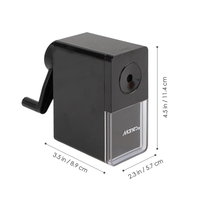 Marie's Manual Pencil Sharpener, Hand Crank Artist Sharpener with Adjustable