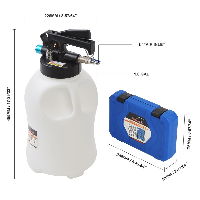 WINMAX TOOLS AUTOMOTIVE Transmission Fluid Pump 2 Way ATF Refill