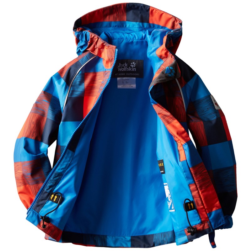 Jack Wolfskin Jungen Jacke Conkers 104 cm Klassisch blau kariert
