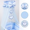 Mosquito Netting Canopy Drape Only Fits Crib, Moses Basket (Moon