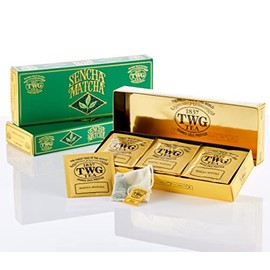 TWG Singapore - The Finest Teas of the World - Sencha Matcha - 15 Hand sewn pure cotton tea bags