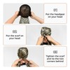 Wrap Cap Hair Net And Scarf, 2 In 1 Heatless