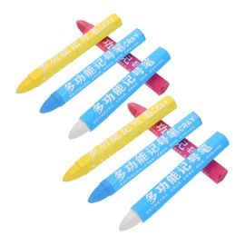 Operitacx 8pcs Tire Marking Crayon for Car Maintenance and Repair Safe Non Damaging Formula Assorted White Blue Yellow Red Colors Suitable for Private Vehicle Tires