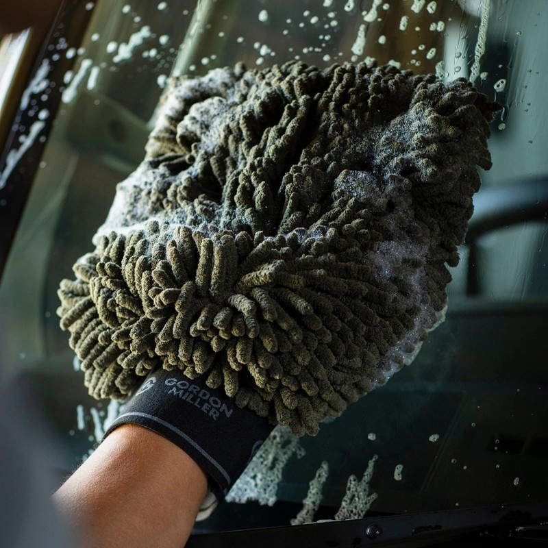 GORDON MILLER Car Wash Gloves High Density Chenille Grid Cloth