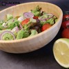 Lacers PurpleLine Salad Bowl Made of Bamboo Wood