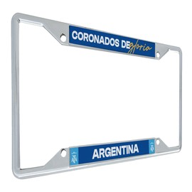Desert Cactus Argentine Football Association Car Accessories AFA Argentina Albiceleste Soccer Metal License Plate Frame and Tag Holder for Front or Rear of Vehicle (Frame - Design B)