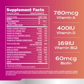 ATLEMISME Multivitamin and Mineral Gummies - Red Mixed Berry Flavor