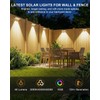Solar Fence Lights Outdoor ,3000/4500/6000K 13 Mode, 16 Pack Fence