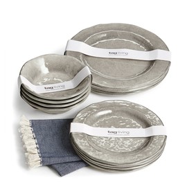 TAG Verand a Melamine Salad Plate Set Of 4 Salad Plate Set of 4 Gray