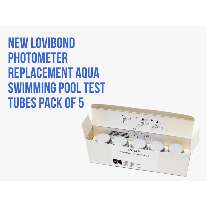 Loviobnd Photometer Replacement Cylindrical Cells with Lids - Pack of
