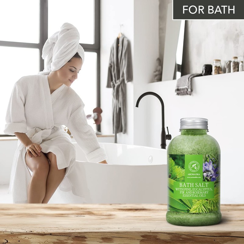 Sea Salt Bath 600 g with Pine - Eucalyptus -