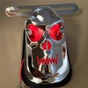 XKMT- Chrome Red Tombstone ABS Plastic Skull Brake Tail Light