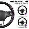Premium Forged Carbon Fibre Steering Wheel Cover, Universal Fit for