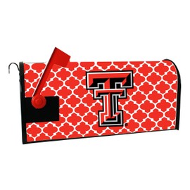 Texas TECH RED Raiders Mailbox Cover-Texas TECH University Magnetic Mail Box Cover-Moroccan Design Officially Licensed Collegiate Product