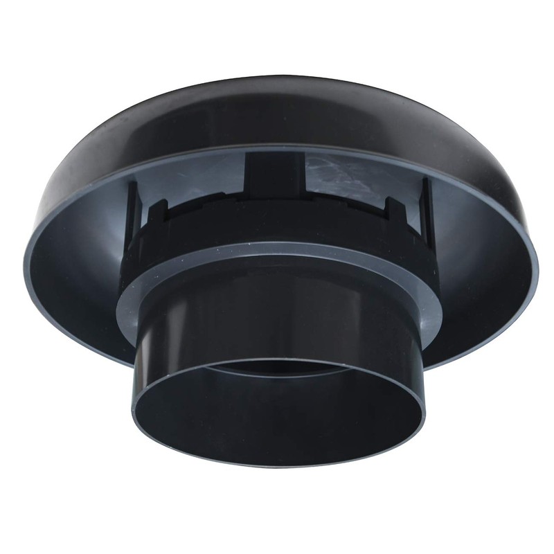 First Plast CDV160A Ventilation Cap Black Diameter 160mm