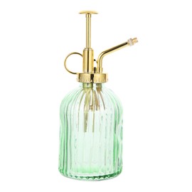 Angoily Glass Watering Spray Bottle Vintage Plant Spritzer Watering Can with Top Pump Plant Mister Watering Can for Indoor Outdoor Succulent Plant 350ml Green