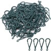 Toyland® Pack Of 100 Christmas Ornament Hooks - Green Plastic