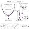 EVER FAITH Mujer Set de Joyería Cristal Austriaco Bola de