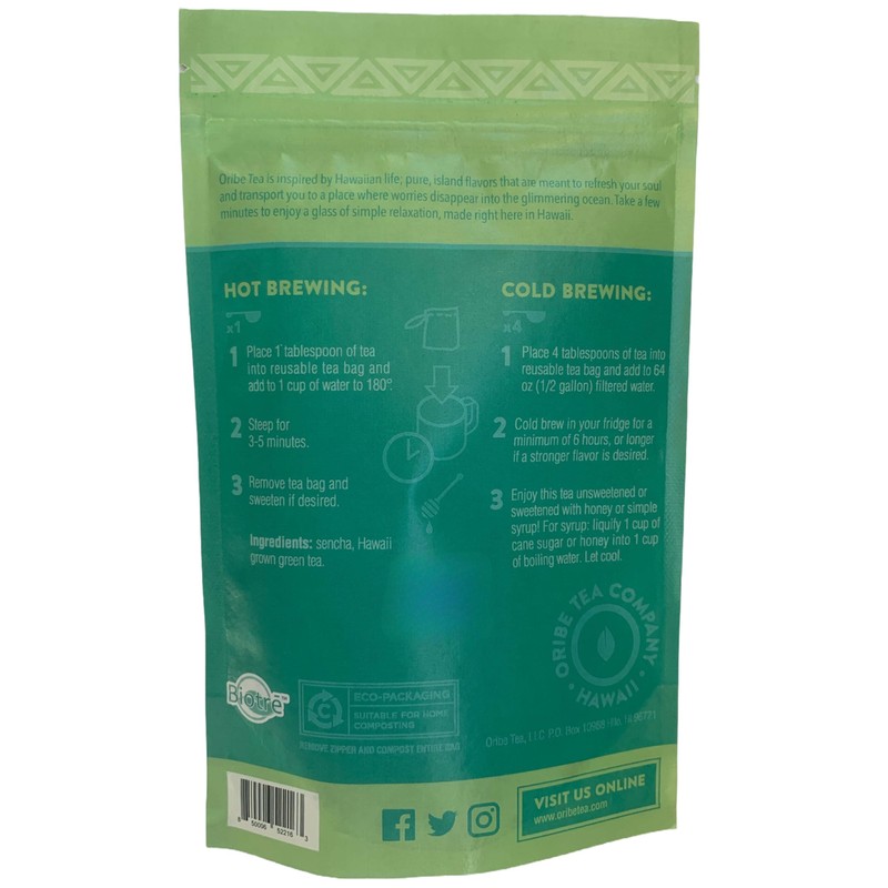 Loose Leaf Green Tea with Hawaiian Flavors by ORIBE TEA