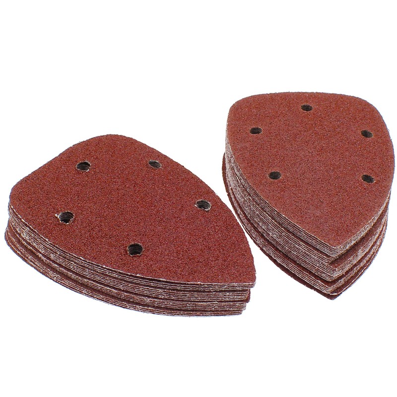 Cionyce 50 Pcs 320 Grit Mouse Detail Sander Sandpaper 5