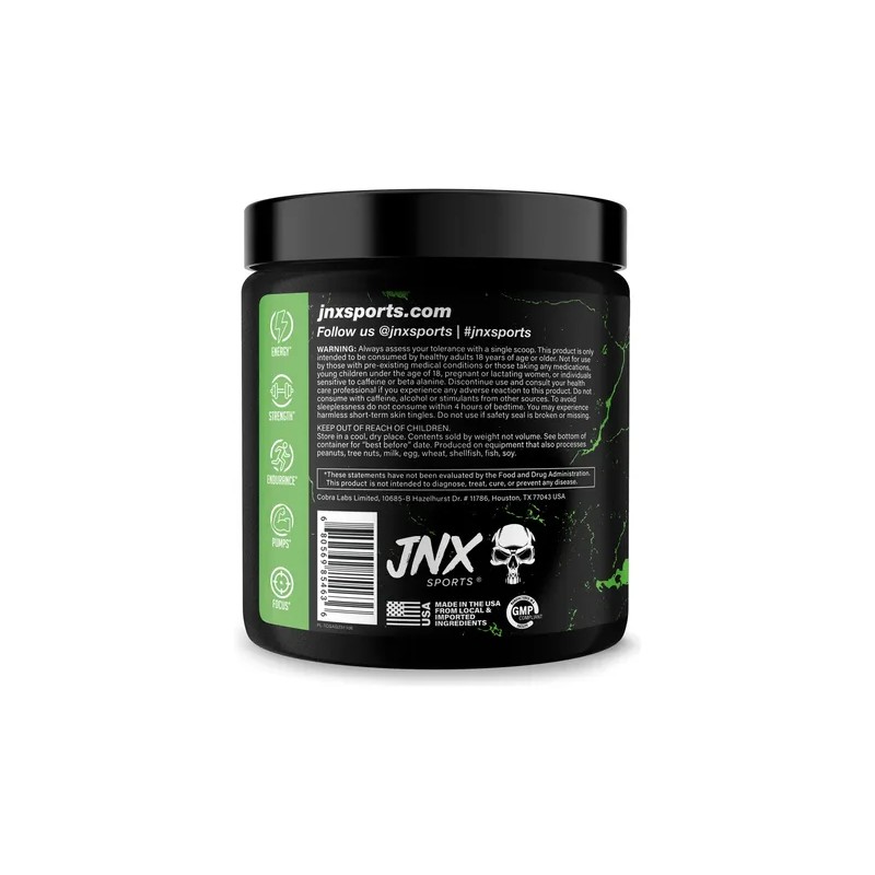 Pre Entreno Jnx Sports The Curse 50 Servicios Sabor Manzana