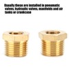 Brass Reducer, Brass Pipe Fitting 2 Pieces 1/2 NPT Male
