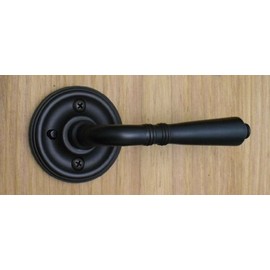 Providence by FPL- Solid Brass Privacy Lever Set for Bedroom/Bathroom Doors, 2-3/8" Backset, Oil Rubbed Bronze Finish