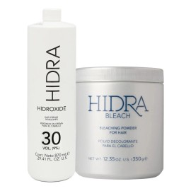 Polvo Decolorante Hidracolor 350g + Peróxido Vol Tono 30 Volumenes