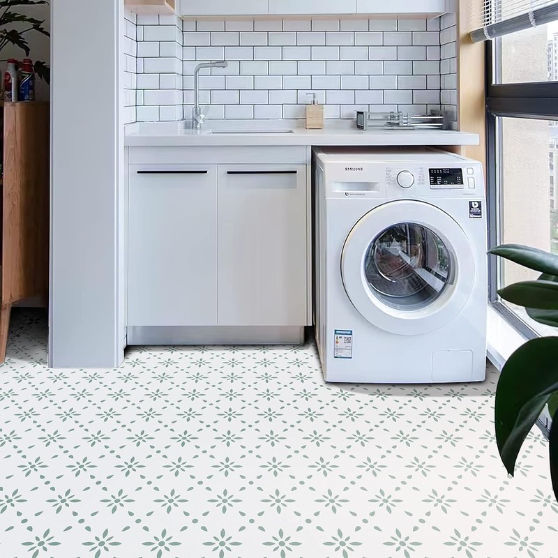 Peel & Stick Floor Tiles Self Adhesive Vinyl Flooring for